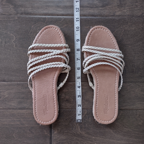 Madewell Kathryn Espadrille Braided Strap Rattan Slide Sandals - Picture 8 of 8
